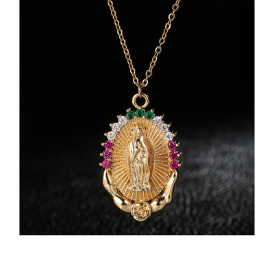 Luxury Gold Plated Virgencita Necklace