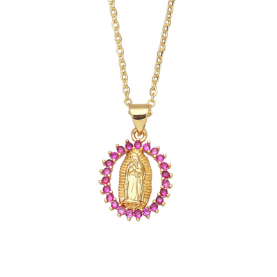 Virgencita Oval Necklace