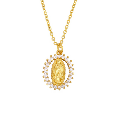 Virgencita Oval Necklace