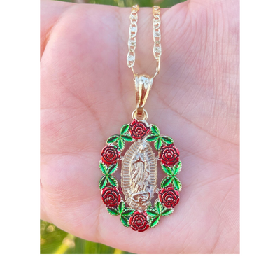 Rose Virgencita Necklace