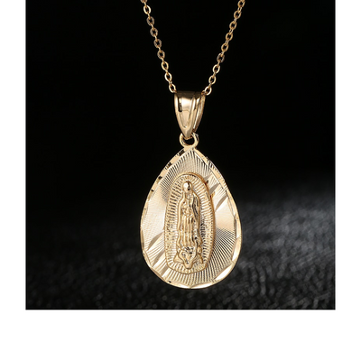 Luxury Gold Plated Virgencita Necklace